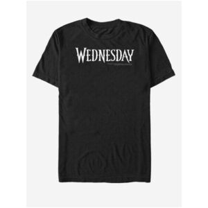 Čierne unisex tričko MGM Wednesday Logo vyobraziť