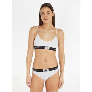 Biela dámska podprsenka Calvin Klein Underwear Unlined Bralette vyobraziť