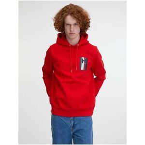 Červená pánska mikina Tommy Hilfiger Emblem Hoodie vyobraziť