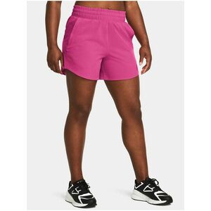 Tmavo ružové dámske športové kraťasy Under Armour Flex Woven Short 5in-PNK vyobraziť