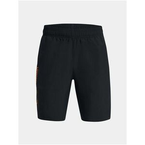 Čierne chlapčenské športové kraťasy Under Armour UA Woven Wdmk Shorts-BLK vyobraziť