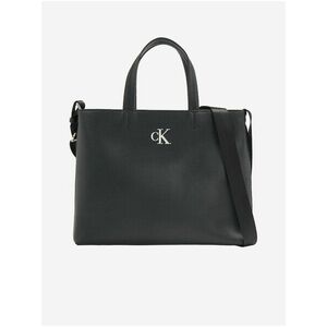 Čierna dámska kabelka Calvin Klein Minimal Monogram Slim Tote 26 vyobraziť