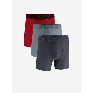 Boxerky pre mužov Under Armour - sivá, červená vyobraziť