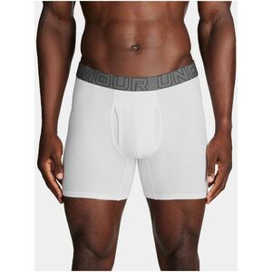 Súprava troch pánskych boxeriek v bielej farbe Under Armour UA Performance Cotton 6in vyobraziť