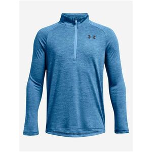 Modré chlapčenské športové tričko Under Armour UA Tech 2.0 1/2 Zip vyobraziť