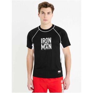 Čierne pánske športové tričko Celio Marvel Iron Man vyobraziť