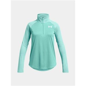 Svetlo zelené dievčenské tričko Under Armour Tech Graphic 1/2 Zip vyobraziť