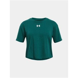 Petrolejové dievčenské tričko Under Armour UA Crop Sportstyle Logo SS vyobraziť