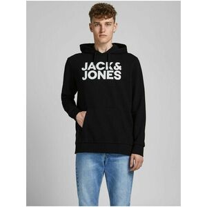 Čierna mikina Jack & Jones Corp vyobraziť