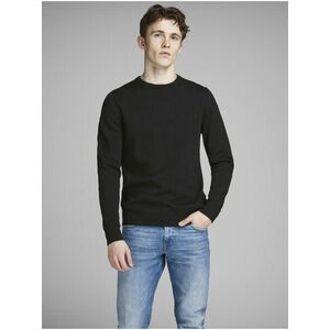 Čierny basic sveter Jack & Jones Basic vyobraziť