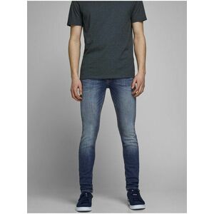 Modré skinny fit rifle Jack & Jones Liam vyobraziť