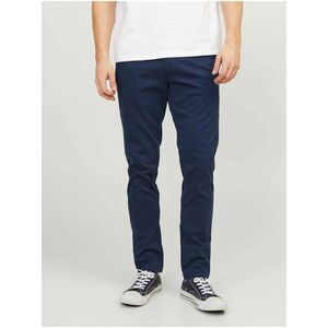 Tmavomodré chino nohavice Jack & Jones Marco vyobraziť