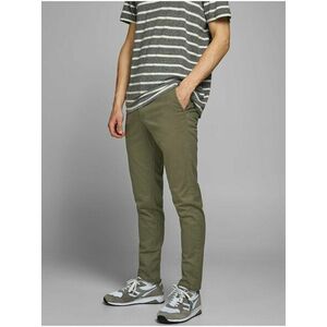 Zelené chino nohavice Jack & Jones Marco vyobraziť