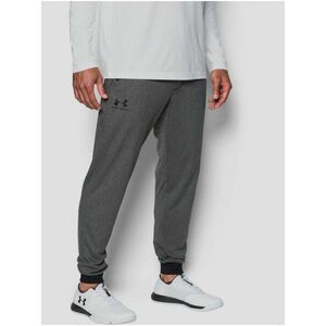 Tmavosivé športové tepláky Under Armour SPORTSTYLE TRICOT JOGGER vyobraziť