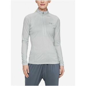 Svetlosivé športové tričko Under Armour Tech 1/2 Zip - Twist vyobraziť