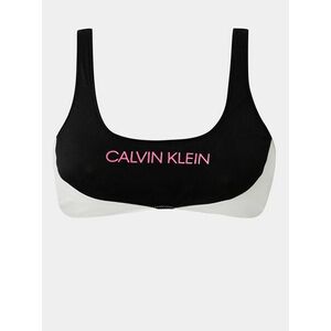 Bielo-čierny horný diel plaviek Calvin Klein Underwear vyobraziť