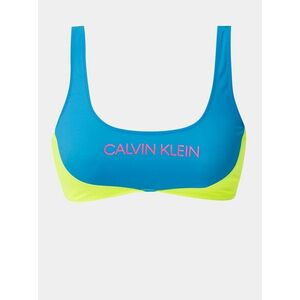 Žlto-modrý horný diel plaviek Calvin Klein Underwear vyobraziť