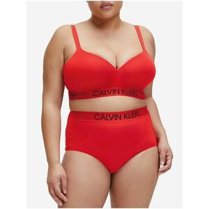 Calvin Klein červený horný diel plaviek Demi Bralette Plus Size High Risk Red vyobraziť