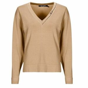 Svetre Karl Lagerfeld LIGHT V-NECK KNIT SWEATER vyobraziť