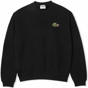 Mikiny Lacoste Loose Fit Badge Accent Sweatshirt - Noir vyobraziť