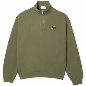 Mikiny Lacoste Loose Fit Zip Neck Sweatshirt - Vert Kaki vyobraziť