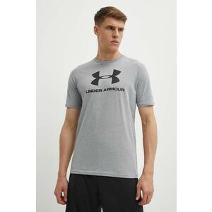 Tričko Under Armour 1329590 šedá farba, s potlačou vyobraziť