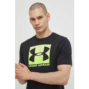 Tričko Under Armour pánsky, čierna farba, s potlačou, 1329581 vyobraziť