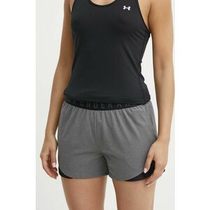 Tréningové šortky Under Armour Play Up 3.0 šedá farba, s potlačou, stredne vysoký pás, 1344552 vyobraziť