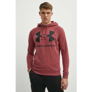 Mikina Under Armour 1357093-652, pánska, bordová farba, s potlačou vyobraziť