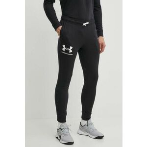 Nohavice Under Armour 1361642-001, pánske, čierna farba, jednofarebné vyobraziť