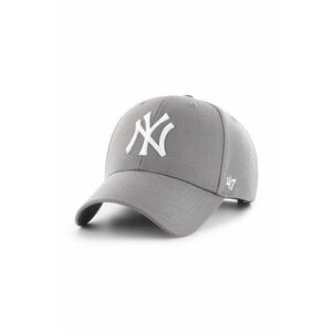 Šiltovka 47 brand MLB New York Yankees šedá farba, s nášivkou, B-MVPSP17WBP-DY vyobraziť