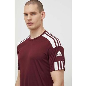 Tričko adidas Performance GN8091 pánske, bordová farba, jednofarebné, GN8091 vyobraziť