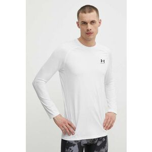 Tréningové tričko s dlhým rukávom Under Armour biela farba, jednofarebný, 1361506 vyobraziť