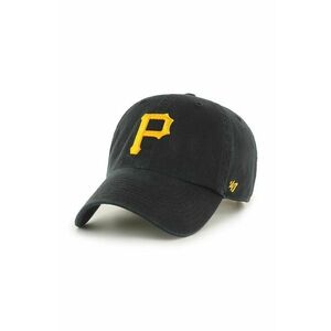 Čiapka 47 brand MLB Pittsburgh Pirates čierna farba, s nášivkou, B-RGW20GWS-BKD vyobraziť