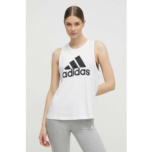 Bavlnený top adidas biela farba, H10199 vyobraziť