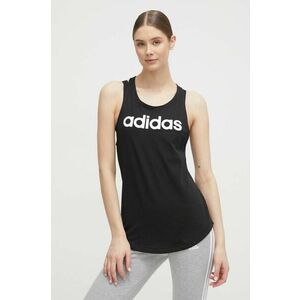 Bavlnený top adidas GL0566 čierna farba, GL0566 vyobraziť