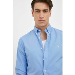 Bavlnená košeľa Polo Ralph Lauren pánska, slim, s golierom button-down vyobraziť