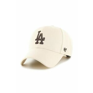 Čiapka 47 brand MLB Los Angeles Dodgers ružová farba, s nášivkou, B-MVPSP12WBP-NTG vyobraziť