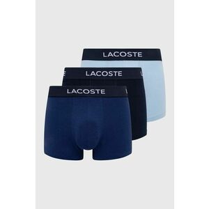 Boxerky Lacoste 3-pak pánske, tmavomodrá farba vyobraziť