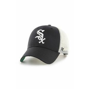 Čiapka 47 brand MLB Chicago White Sox čierna farba, s nášivkou, B-BRANS06CTP-BK vyobraziť