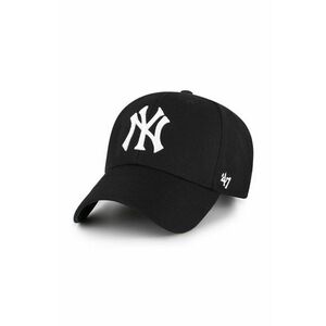 Šiltovka 47 brand MLB New York Yankees čierna farba, s nášivkou, B-MVPSP17WBP-BKW, vyobraziť