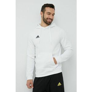 Mikina adidas Performance pánska, biela farba, s kapucňou, jednofarebná, HG6302 vyobraziť