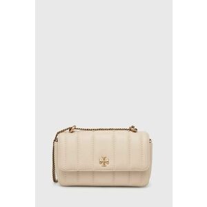 Kožená kabelka Tory Burch Kira Mini Flap béžová farba, 142567.724 vyobraziť