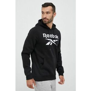 Mikina Reebok IDENTITY pánska, čierna farba, s kapucňou, s potlačou, H54802.100050290 vyobraziť