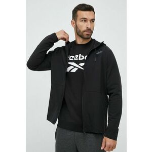 Bunda Reebok pánska, čierna farba, prechodná vyobraziť