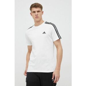 Bavlnené tričko adidas biela farba, jednofarebné, IC9336 vyobraziť