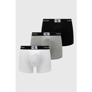 Slipy Calvin Klein Underwear (3-pak) pánske, šedá farba vyobraziť