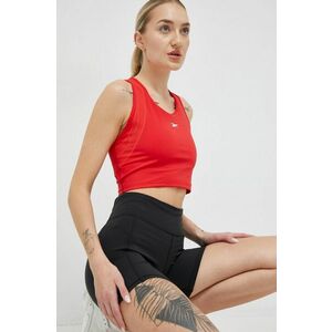 Tréningový top Reebok Lux Perform červená farba vyobraziť