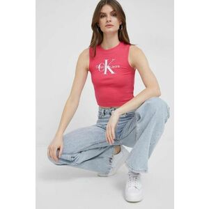 Top Calvin Klein Jeans dámsky, ružová farba vyobraziť