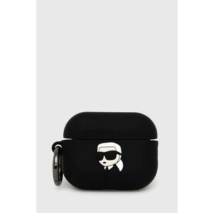 Puzdro na airpods Karl Lagerfeld AirPods Pro 2 cover čierna farba, vyobraziť